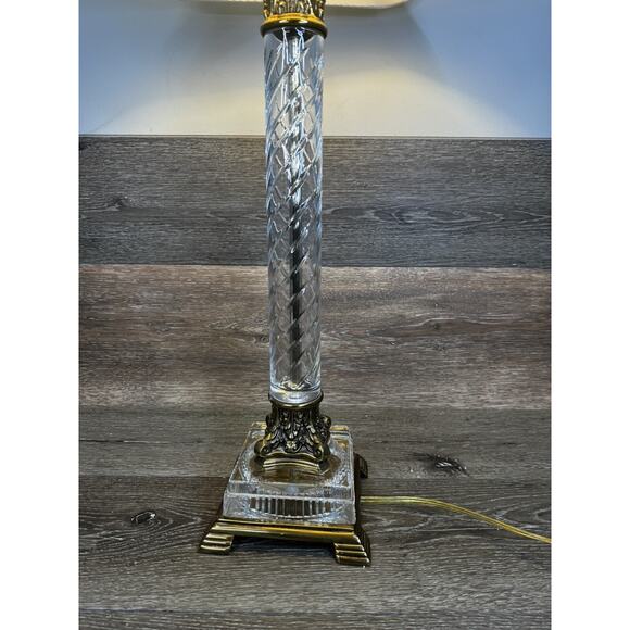 Ethan Allen Beauford Table Lamp Corinthian Column Table Lamp 34.5” Tall - Picture 3 of 16